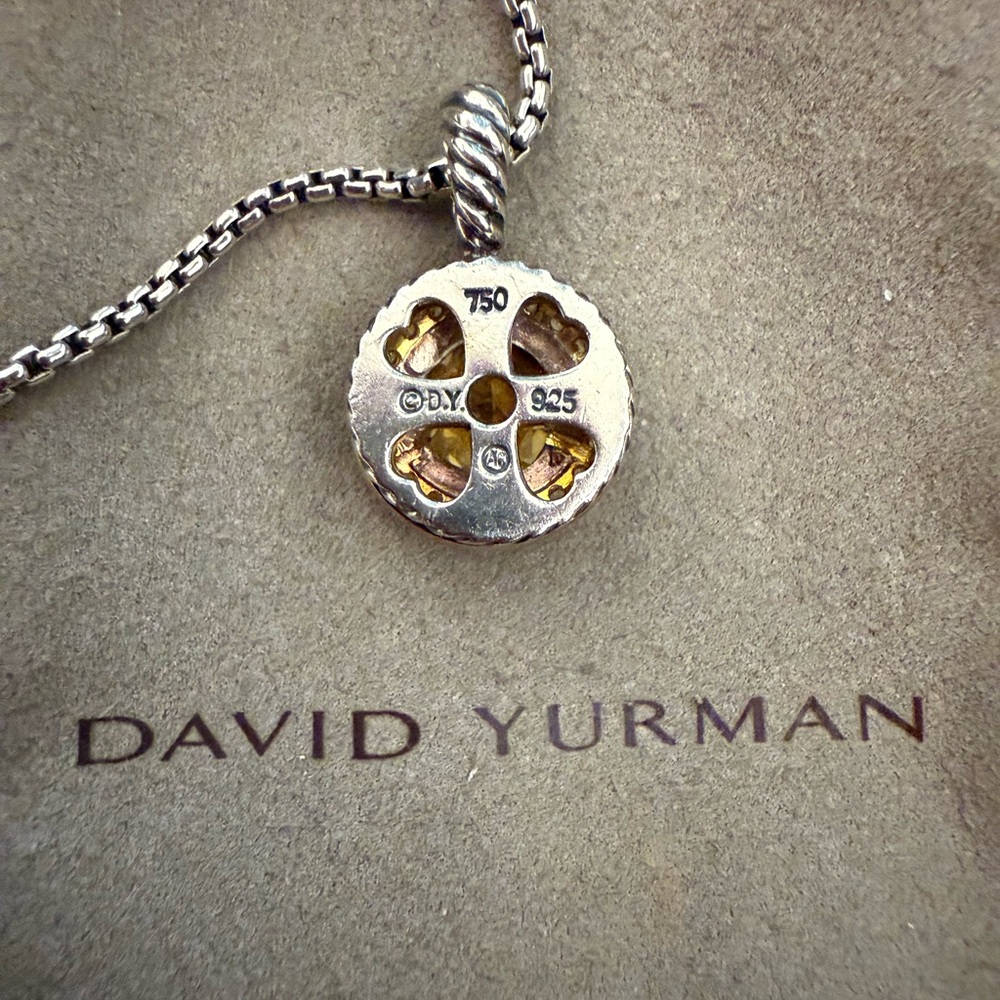 David Yurman Cerise necklace in citrine and diamond - Picture 4 of 5